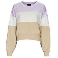 Textiel Dames Sweaters / Sweatshirts Converse COLOR-BLOCKED CHAIN STITCH Violet / Multicolour