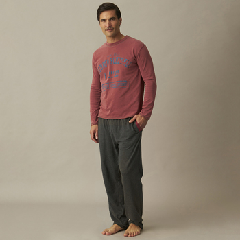 Textiel Heren Pyjama's / nachthemden J&j Brothers JJBCP5202 Rood