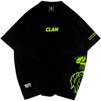 Textiel Heren T-shirts korte mouwen Clan  Zwart