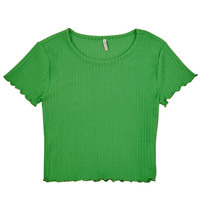 Textiel Meisjes T-shirts korte mouwen Only KOGNELLA S/S O-NECK TOP NOOS JRS Groen
