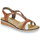 Schoenen Dames Sandalen / Open schoenen Rieker V3657-81 Cognac