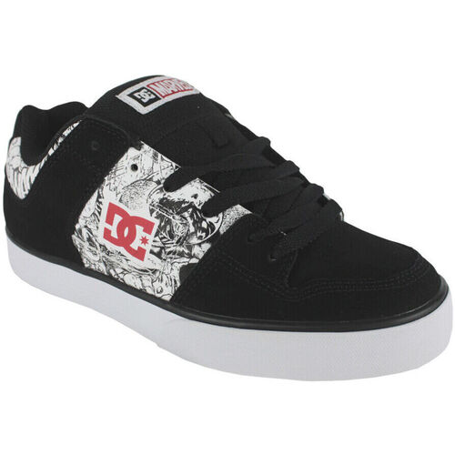 Schoenen Heren Sneakers DC Shoes Dp pure ADYS400094 BLACK/WHITE/RED (XKWR) Zwart