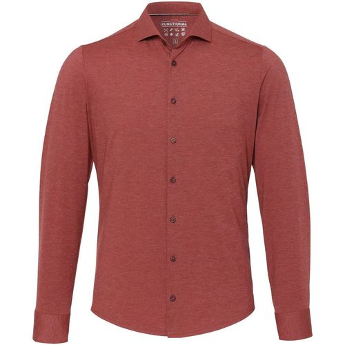 Textiel Heren Overhemden lange mouwen Pure The Functional Shirt Terra Rood Rood