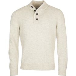 Textiel Heren Sweaters / Sweatshirts Barbour Mocker Trui Merinowol Lichtbeige Beige