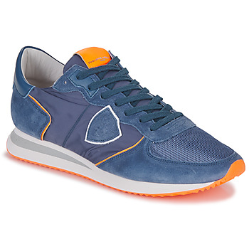 Schoenen Heren Lage sneakers Philippe Model TRPX LOW MAN Blauw / Oranje