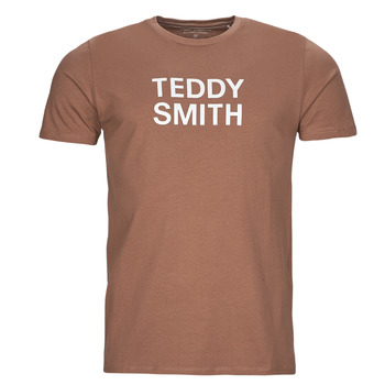 Textiel Heren T-shirts korte mouwen Teddy Smith TICLASS BASIC MC Bruin