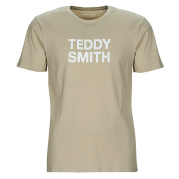Textiel Heren T-shirts korte mouwen Teddy Smith TICLASS BASIC MC Beige