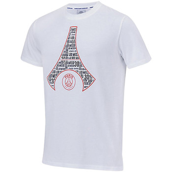 Textiel Heren T-shirts korte mouwen Paris Saint-germain  Wit