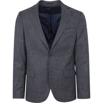 Textiel Heren Jasjes / Blazers Suitable Colbert Royal Bruin Blauw Multicolour
