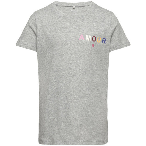 Textiel Meisjes T-shirts & Polo’s Name it  Grijs
