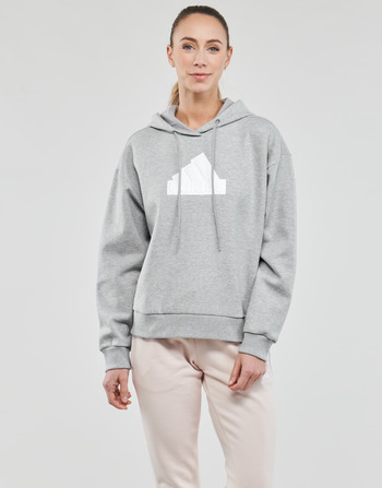 Textiel Dames Sweaters / Sweatshirts Adidas Sportswear FI BOS HOODIE Bruyère / Grijs