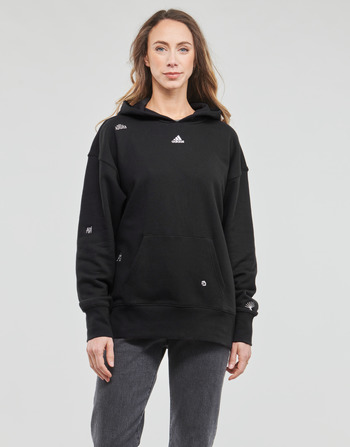Textiel Dames Sweaters / Sweatshirts Adidas Sportswear BLUV Q1 HD SWT Zwart
