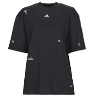Textiel Dames T-shirts korte mouwen Adidas Sportswear BLUV Q1 BF T Zwart