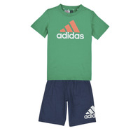 Textiel Kinderen Setjes Adidas Sportswear LK BL CO T SET Blauw / Groen