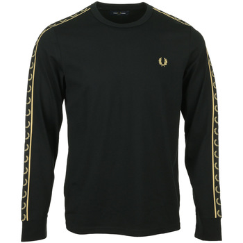 Fred Perry Laured Taped Tee Zwart