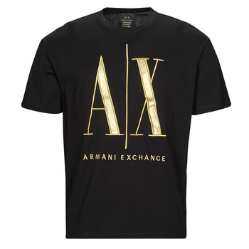Textiel Heren T-shirts korte mouwen Armani Exchange 8NZTPQ Zwart / Goud