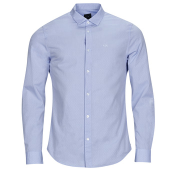 Textiel Heren Overhemden lange mouwen Armani Exchange 3RZC36 Blauw
