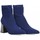 Schoenen Dames Enkellaarzen Ideal Shoes 68237 Blauw