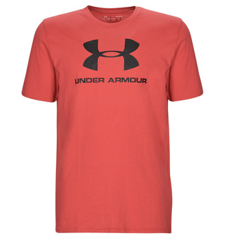 Textiel Heren T-shirts korte mouwen Under Armour SPORTSTYLE LOGO SS Rood / Zwart / Zwart