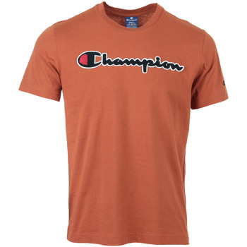 Textiel Heren T-shirts korte mouwen Champion Crewneck T-Shirt Oranje
