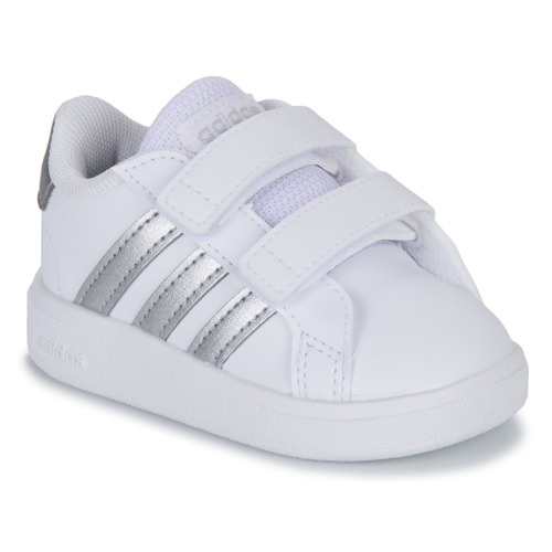Schoenen Kinderen Lage sneakers Adidas Sportswear GRAND COURT 2.0 CF Wit / Zilver