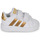 Schoenen Meisjes Lage sneakers Adidas Sportswear GRAND COURT 2.0 CF Wit / Brons