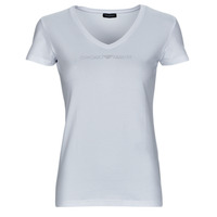 Textiel Dames T-shirts korte mouwen Emporio Armani T-SHIRT V NECK Wit
