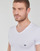 Textiel Heren T-shirts korte mouwen Emporio Armani V NECK T-SHIRT SLIM FIT PACK X2 Wit / Marine