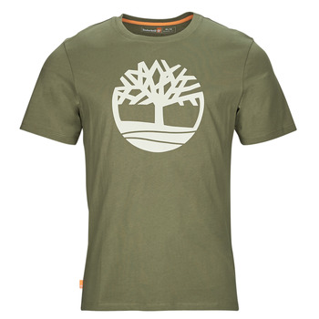 Textiel Heren T-shirts korte mouwen Timberland SS Kennebec River Tree Logo Tee Kaki