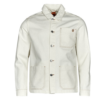 Textiel Heren Wind jackets Timberland Work For The Future - Cotton Hemp Denim Chore Jacket Wit