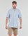 Textiel Heren Overhemden korte mouwen Timberland SS Mill River Linen Shirt Slim Blauw