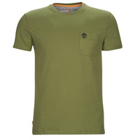 Textiel Heren T-shirts korte mouwen Timberland SS Dunstan River Pocket Tee Slim Kaki