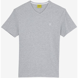 Textiel Heren T-shirts korte mouwen Oxbow T-shirt met korte mouwen en V-hals P0TIVE Grijs