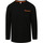 Textiel Heren T-shirts & Polo’s Sun68 Long Sleeve T-Shirt Zwart Zwart