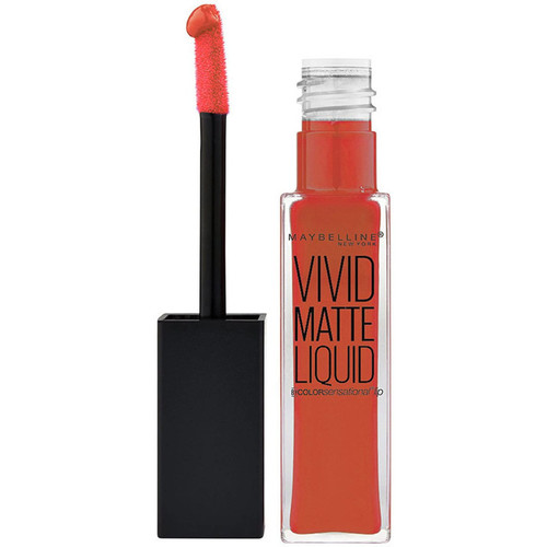 schoonheid Dames Lipstick Maybelline New York Vivid Matte Liquid Lippenstift - 25 Orange Shot Oranje
