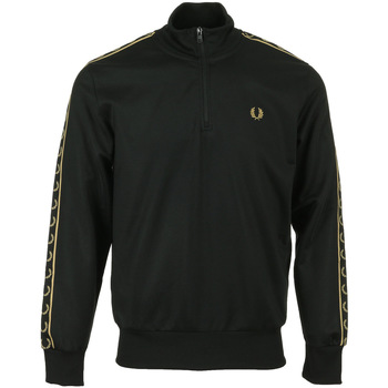 Fred Perry Taped Half Zip Track Top Zwart