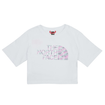Textiel Meisjes T-shirts korte mouwen The North Face Girls S/S Crop Easy Tee Wit