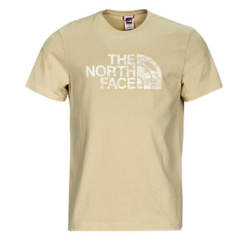 Textiel Heren T-shirts korte mouwen The North Face S/S Woodcut Dome Tee Beige