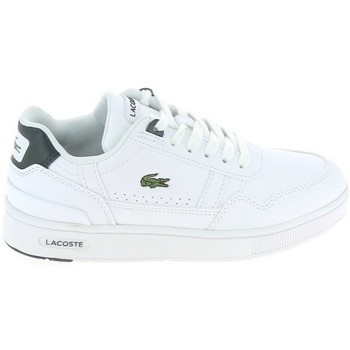 Schoenen Jongens Sneakers Lacoste T Clip C Blanc Vert Wit