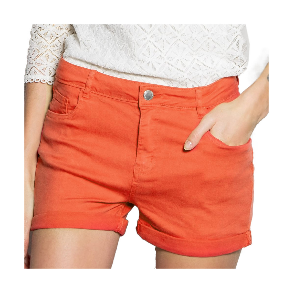 Textiel Dames Korte broeken / Bermuda's Deeluxe  Oranje