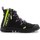 Schoenen Heren Hoge sneakers Palladium Pampa Lite Lace It Black/Wild lime 78353-099-M Zwart