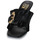 Schoenen Dames Leren slippers Versace Jeans Couture 74VA3S70-71570 Zwart / Goud