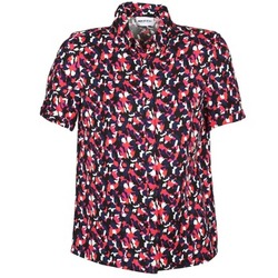 Textiel Dames Overhemden korte mouwen American Retro NEOSHIRT Zwart / Roze / Oranje