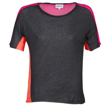 Textiel Dames T-shirts korte mouwen American Retro CAROLE Zwart / Roze