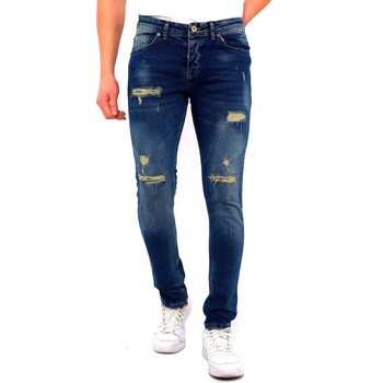 Textiel Heren Skinny jeans True Rise Broek Scheuren DC Blauw