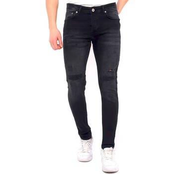 Textiel Heren Skinny jeans True Rise Gescheurde Jeans DC Zwart
