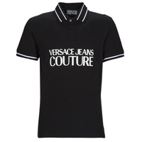 Textiel Heren Polo's korte mouwen Versace Jeans Couture GAGT03-899 Zwart / Wit