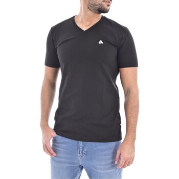 Textiel Heren T-shirts korte mouwen Aura Évolution TEEH04 Zwart