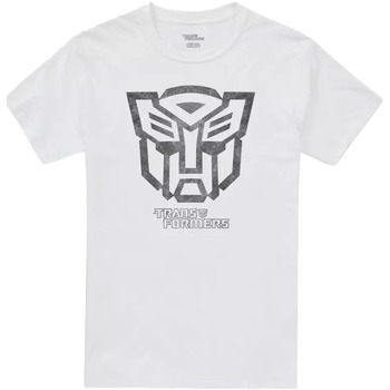 Textiel Heren T-shirts met lange mouwen Transformers  Wit