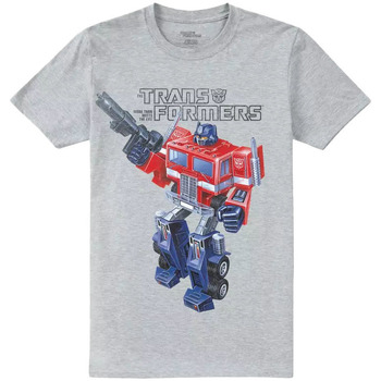 Textiel Heren T-shirts met lange mouwen Transformers  Grijs